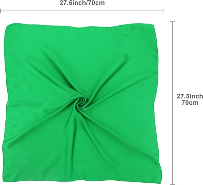 vimate Head Scarf for Women Hair 27'' Square Satin Silk Feeling Bnadana Neck Scarf Handbag Accessories Etc - Image 5